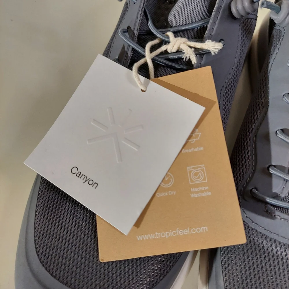Tropicfeel Canyon All Terrain Asphalt Gray Water Travel Sneakers MN Size 10 NWT - Picture 13 of 16